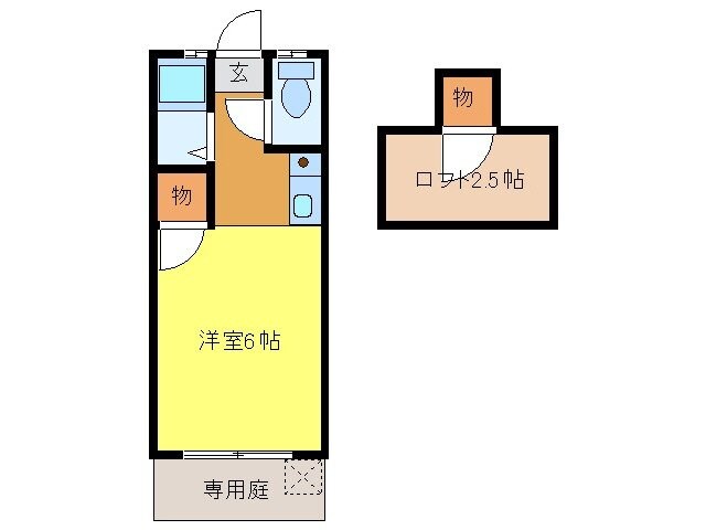 間取り図 イング鎗田コーポ