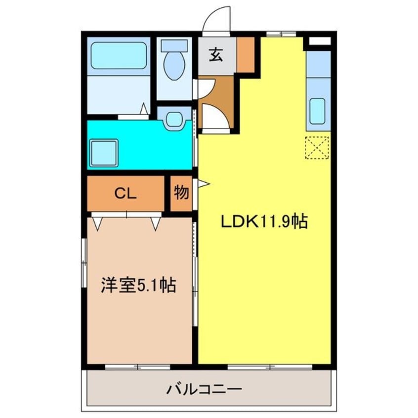 間取図 パークマンション旭駅前Ⅱ