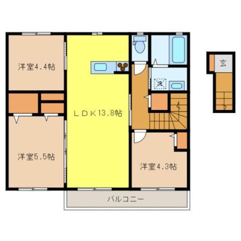 間取図 シャーメゾン田代