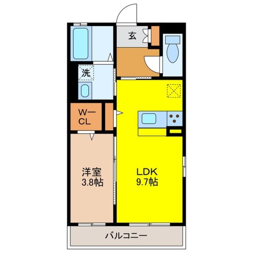 間取図 カーサ弥生が丘Ⅰ