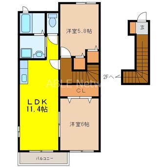 間取図 グレイスフル旭Ａ