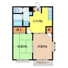 プランドゥ鳥栖Ⅰ 2DKの間取り