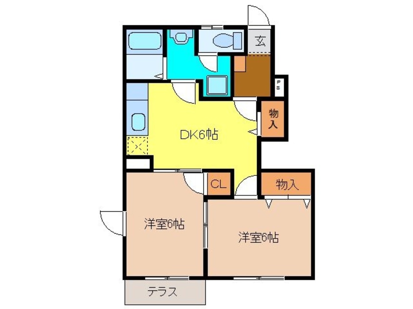 間取図 ラヴィアン・ローズ
