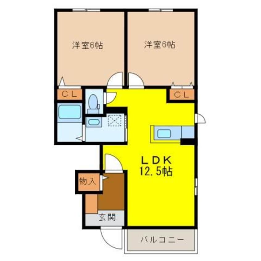 間取図 ヴェルデ・リエールⅢ