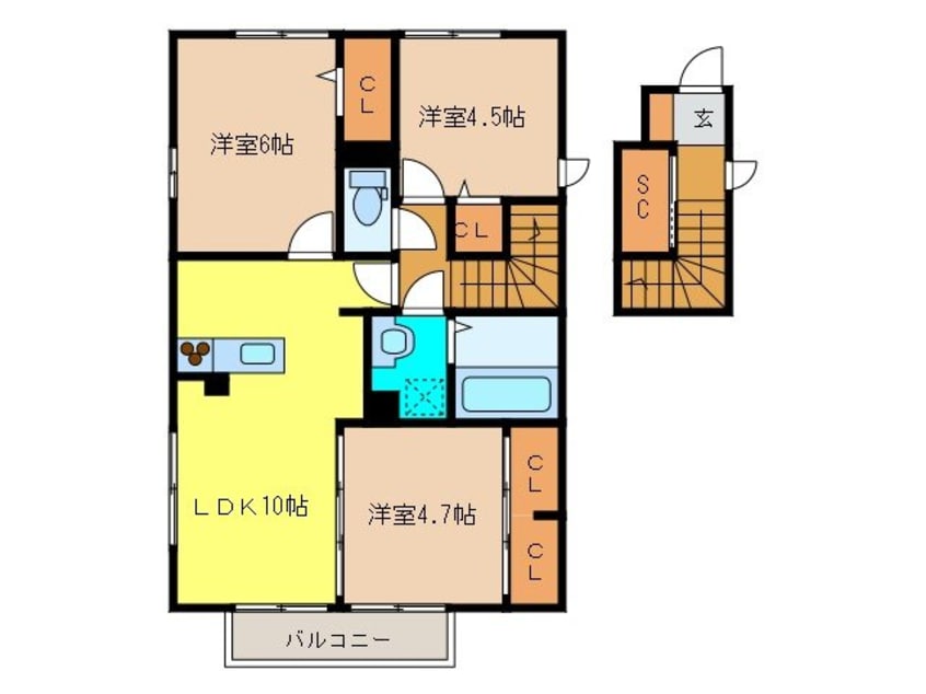 間取図 ヴィラージュ
