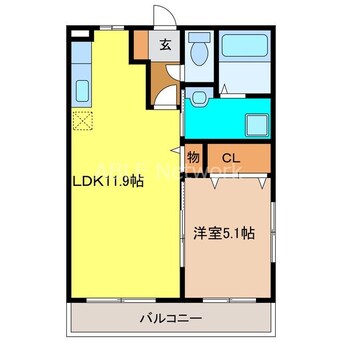 間取図 パークマンション旭駅前Ⅰ