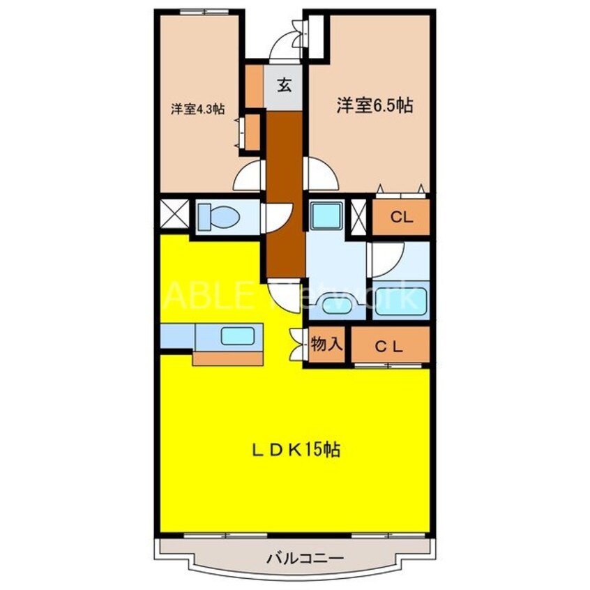 間取図 コンダクトレジデンス鳥栖