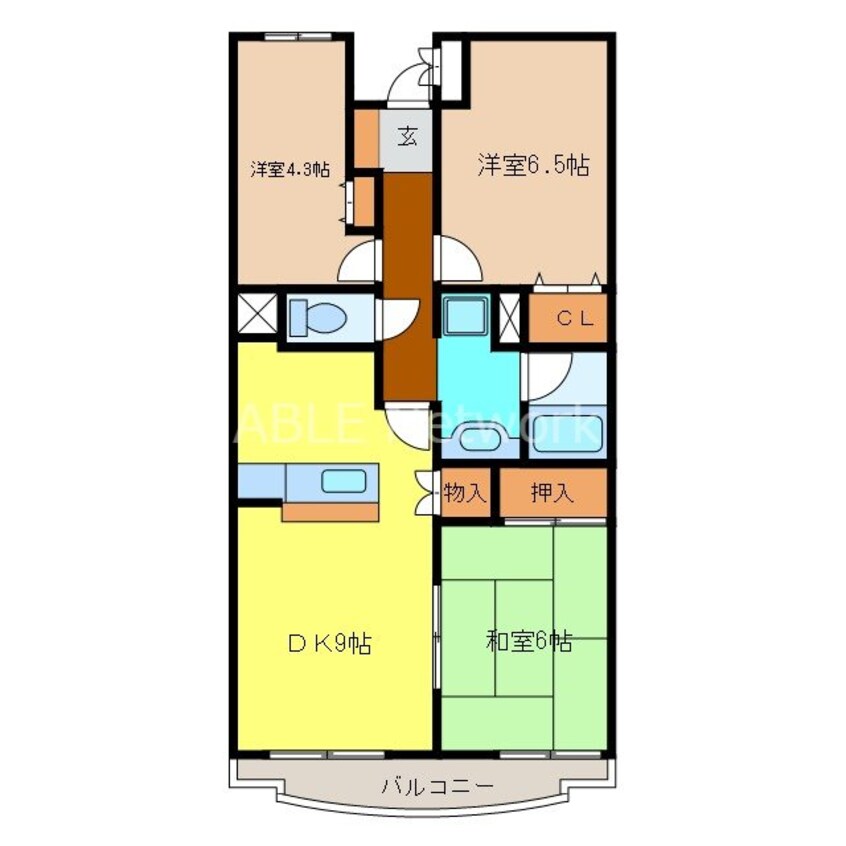 間取図 コンダクトレジデンス鳥栖