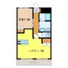 メイプルガーデン 1LDKの間取り