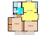 レーベンハイツＧ棟 2LDKの間取り