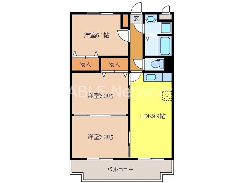 間取図 ヌーベルシェトワ