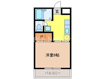 間取図 カレッジタウンタバル