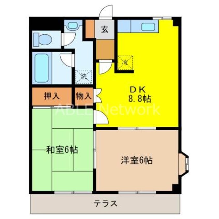 間取図 シティパラス蔵上