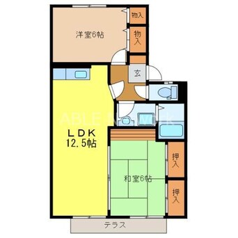 間取図 セジュール若葉Ａ棟