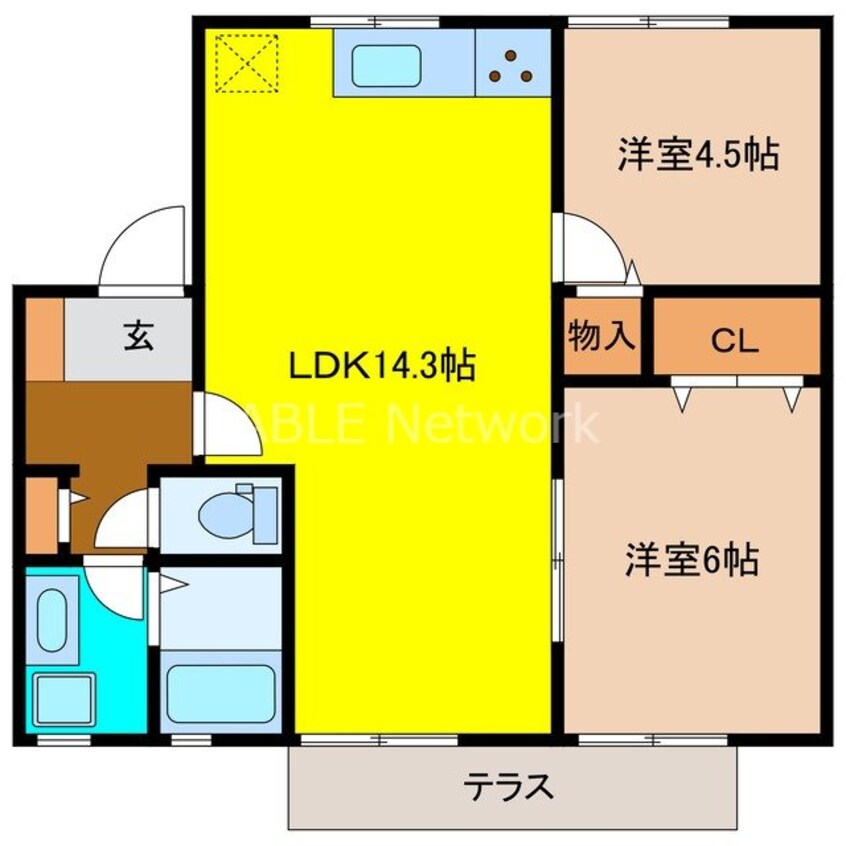 間取図 セジュール松泉Ｃ棟