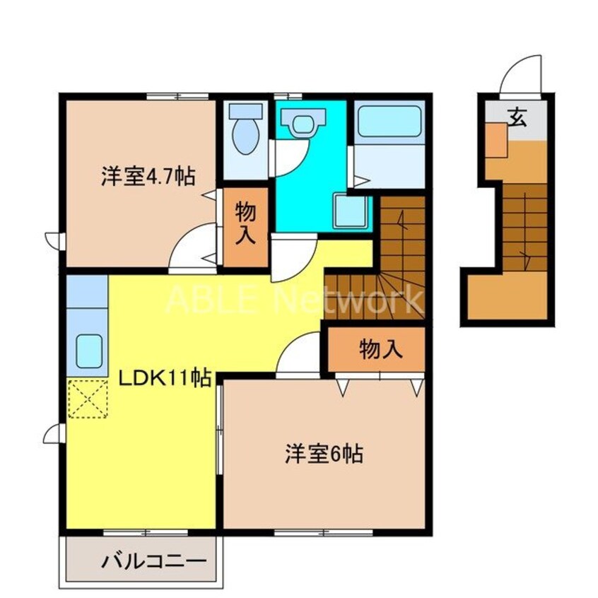 間取図 ラヴィアン・ローズ