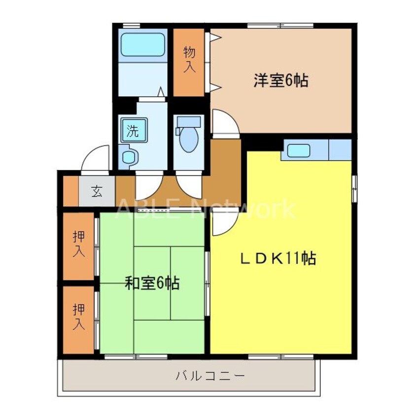 間取図 ロシェ・ポンテージ　Ａ棟