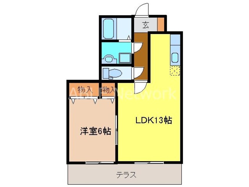 間取図 セイシェル・大山Ｂ棟