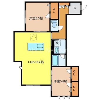 間取図 シャーメゾンステージ鳥栖