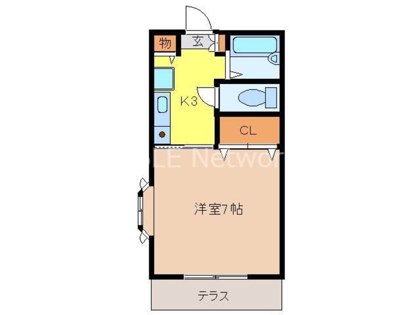 間取図 コーポガーデンヒルズ