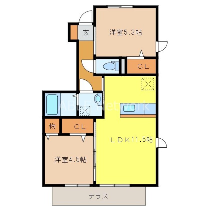 間取図 フルールシャトー上峰