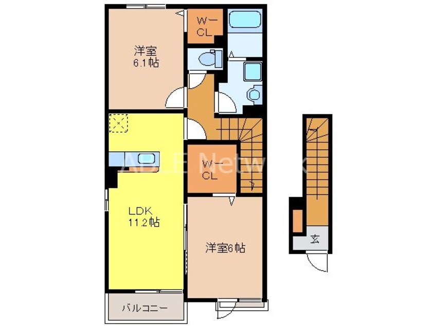 間取図 カーサ・エルシアⅠ