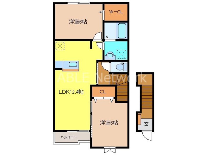 間取図 ピアボヌール Ⅲ