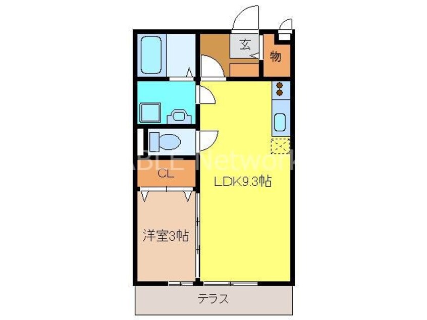 間取図 ヒメコスム　Ａ棟