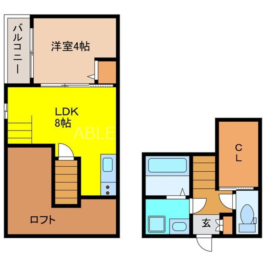 間取図 ソラ アロッジメント