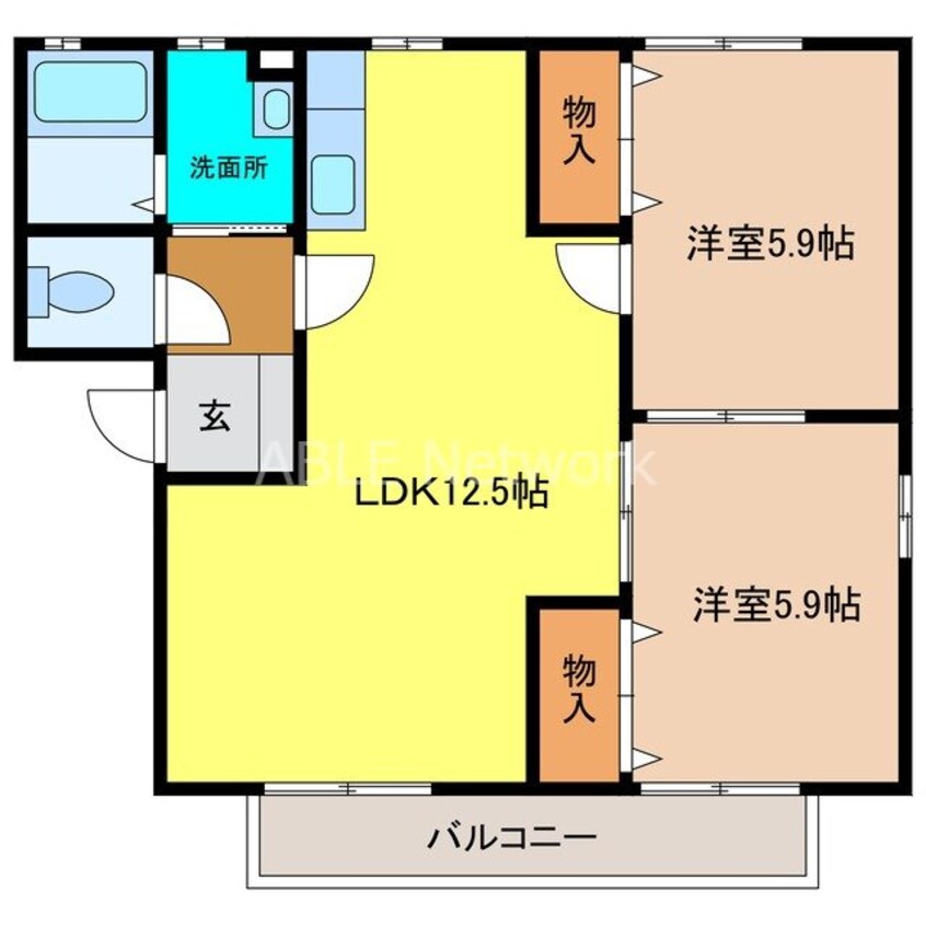 間取図 メゾン大石 A棟