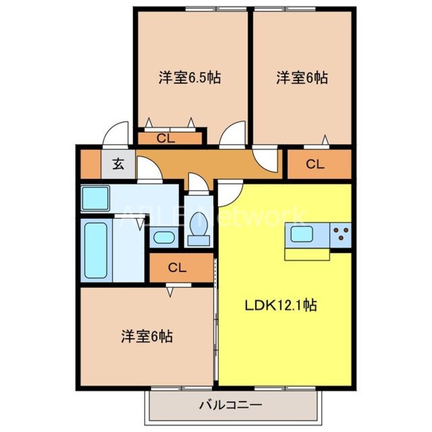 間取図 ルメート若葉