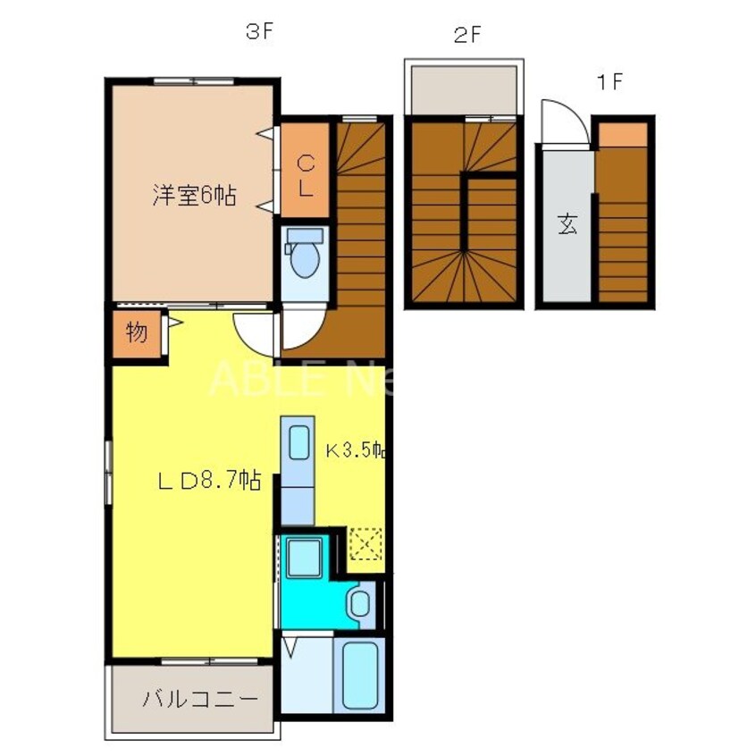 間取図 フリーダム・レジデンスⅡ