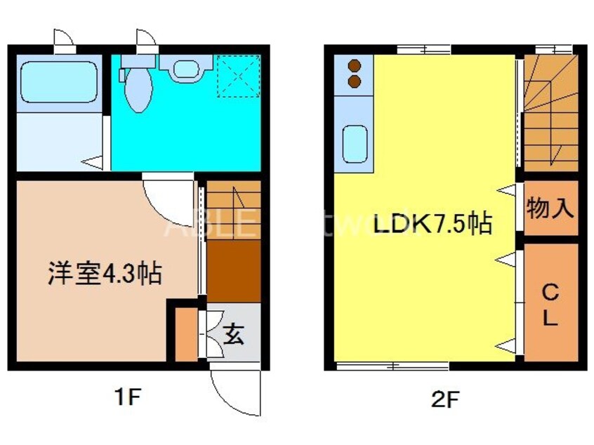 間取図 メゾン新鳥栖B