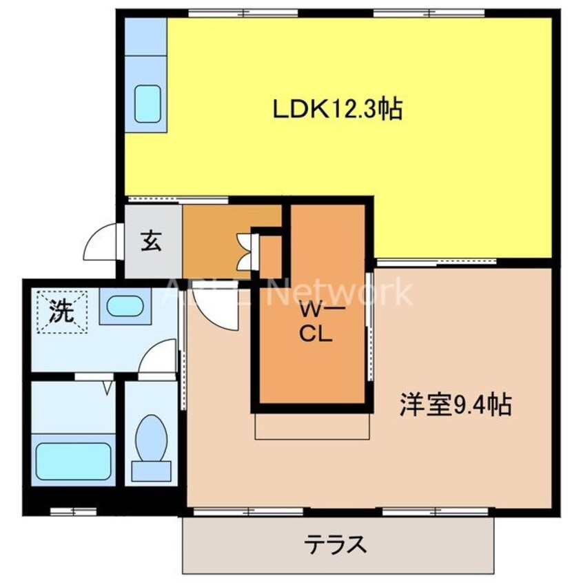 間取図 レ・シャルマントメゾンB棟