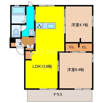 間取図 レーベンハイツC棟