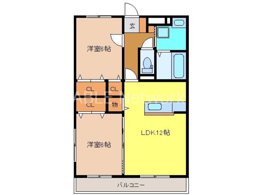 間取図 エスポワールⅢ番館