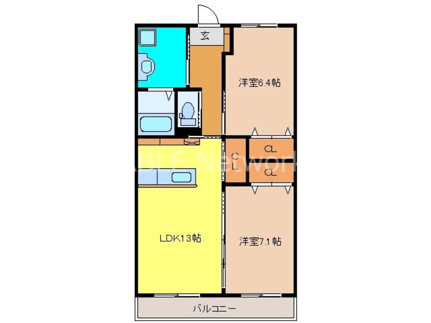 間取図 ティアラみねトマト館