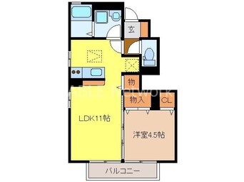 間取図 ヴィルヌーブ参番館