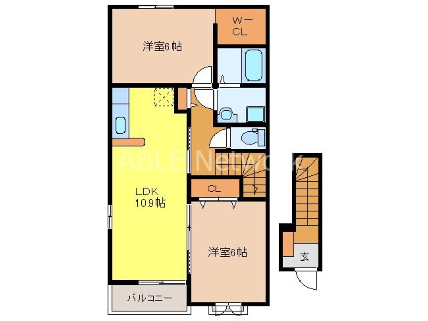 間取図 ラフレシールⅡ