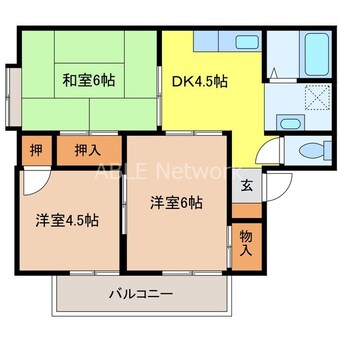 間取図 アーバンライフ鳥栖　Ａ棟