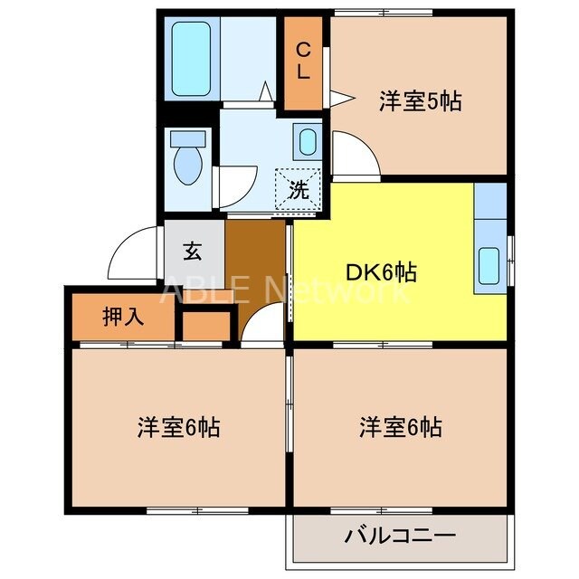 間取り図 ラフォーンヴィラC棟