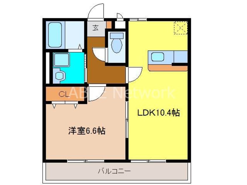 間取図 アンプルールクラージュＴｏｓｕ