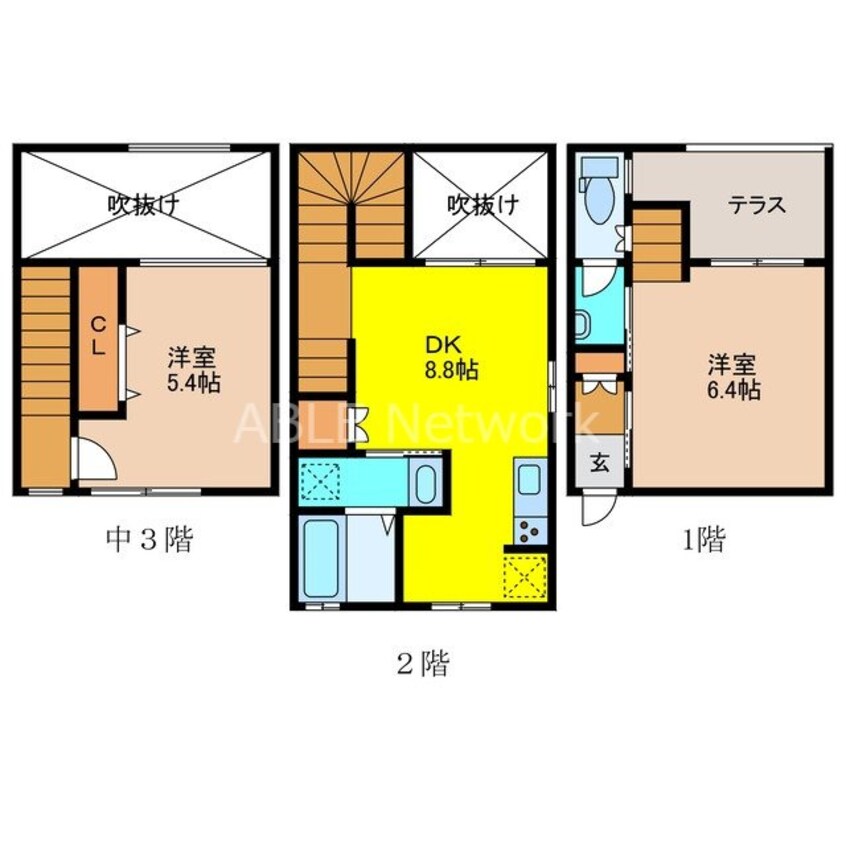 間取図 プレミアムアイランド寄人