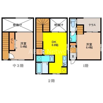 間取図 プレミアムアイランド寄人