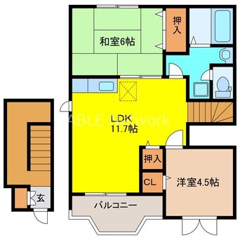 間取図 プランドゥ鳥栖Ⅱ