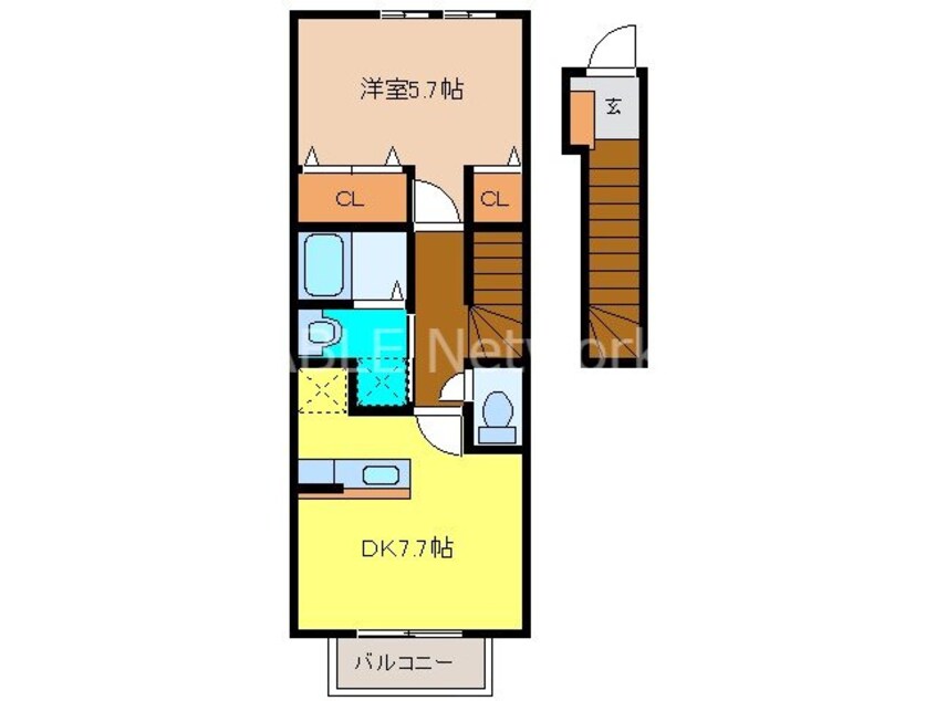 間取図 シャルマンヒロ弐番館