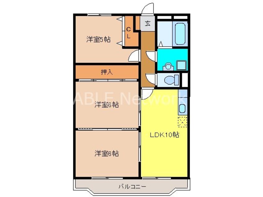 間取図 グラース蔵上弐番館