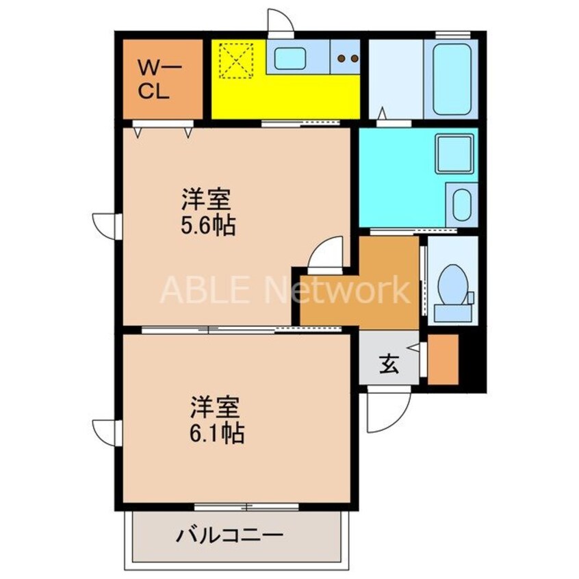 間取図 リテラス鳥栖デュオ