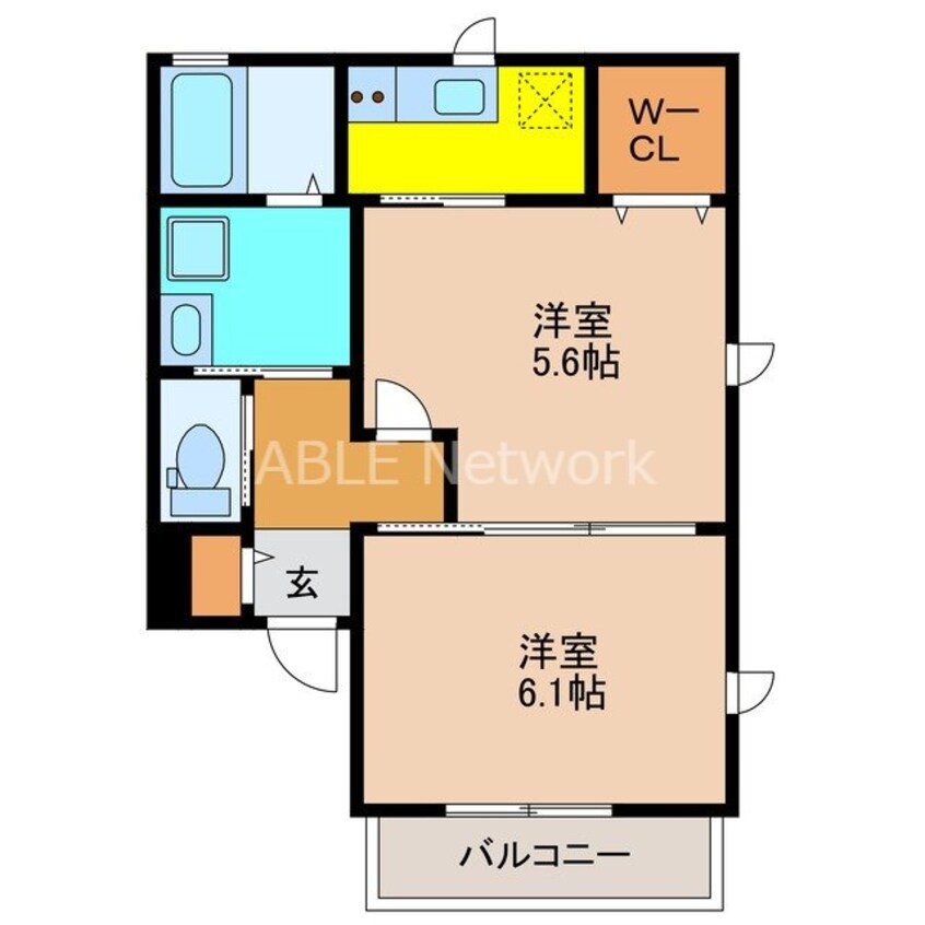 間取図 リテラス鳥栖デュオ