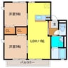 三養基ガーデンハイム 2LDKの間取り